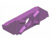 Umgekehrte Abstechplatte 15° mit Spanbrecher und Radius (853Rb-r)